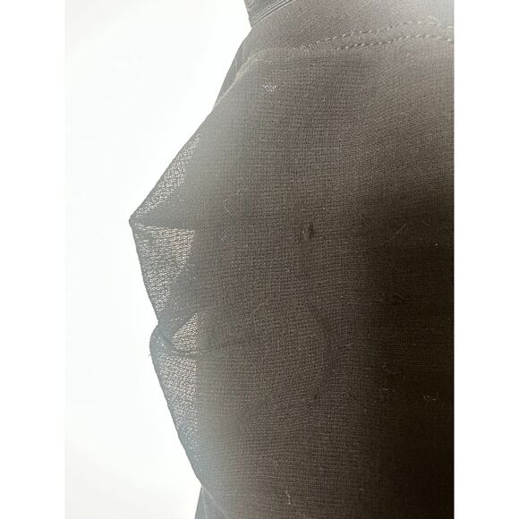 D&G Ruched Mesh Corset Tank Top Y2K Italy Black Grosgrain Straps XXS/XS - Picture 7 of 8